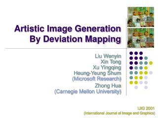 Artistic Image Generation By Deviation Mapping