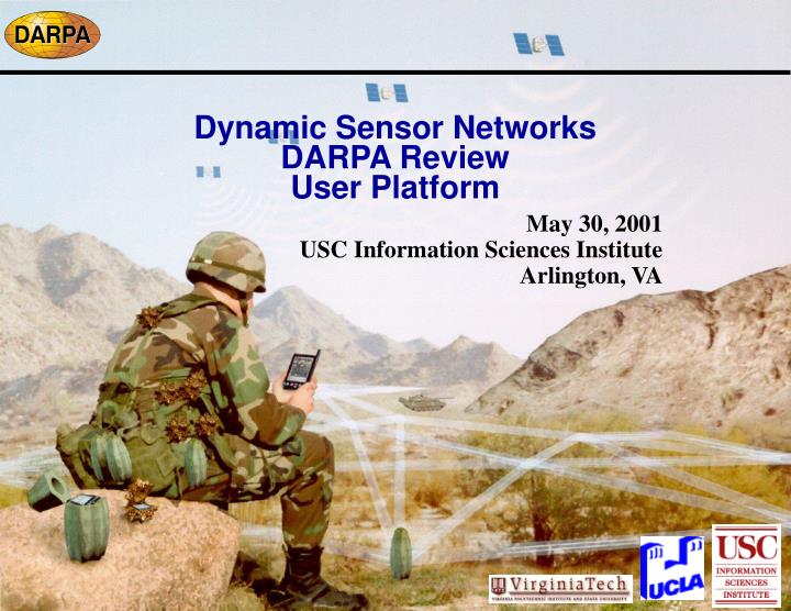 dynamic sensor networks darpa review user platform