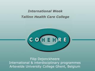 Filip Dejonckheere International &amp; interdisciplinary programmes