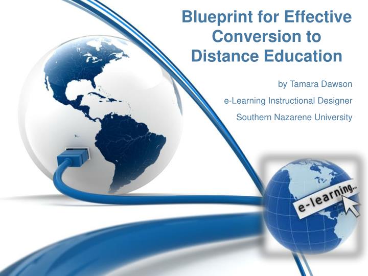 blueprint for effective conversion to distance education