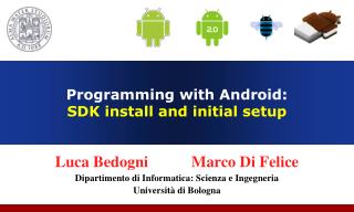 Programming with Android: SDK install and initial setup