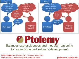 Balances expressiveness and modular reasoning for aspect-oriented software development.