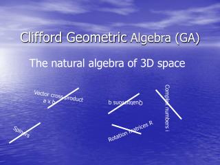 Clifford Geometric Algebra (GA)