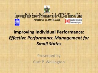 Improving Individual Performance: Effective Performance Management for Small States