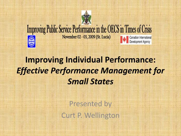 improving individual performance effective performance management for small states