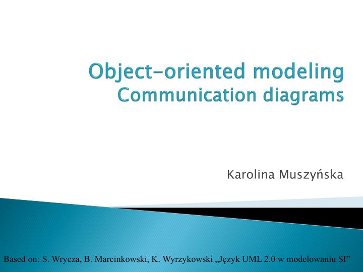 object oriented modeling communication diagrams