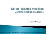 Object-oriented modeling Communication diagrams - slide 1