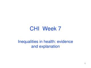 CHI Week 7