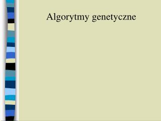 Algorytmy genetyczne