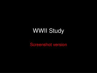 WWII Study