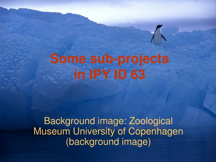 some sub projects in ipy id 63