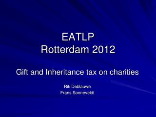 EATLP Rotterdam 2012