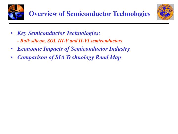 overview of semiconductor technologies