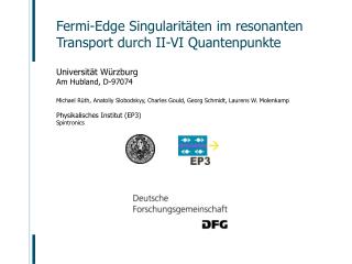 Fermi-Edge Singularitäten im resonanten Transport durch II-VI Quantenpunkte