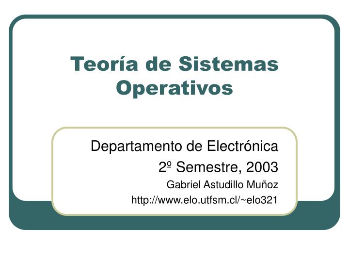 teor a de sistemas operativos