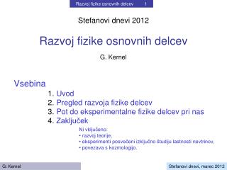 razvoj fizike osnovnih delcev