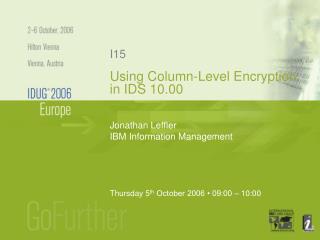 Using Column-Level Encryption in IDS 10.00