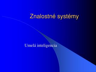znalostn syst my