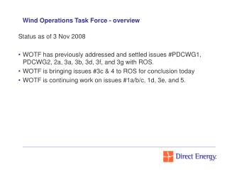 Wind Operations Task Force - overview