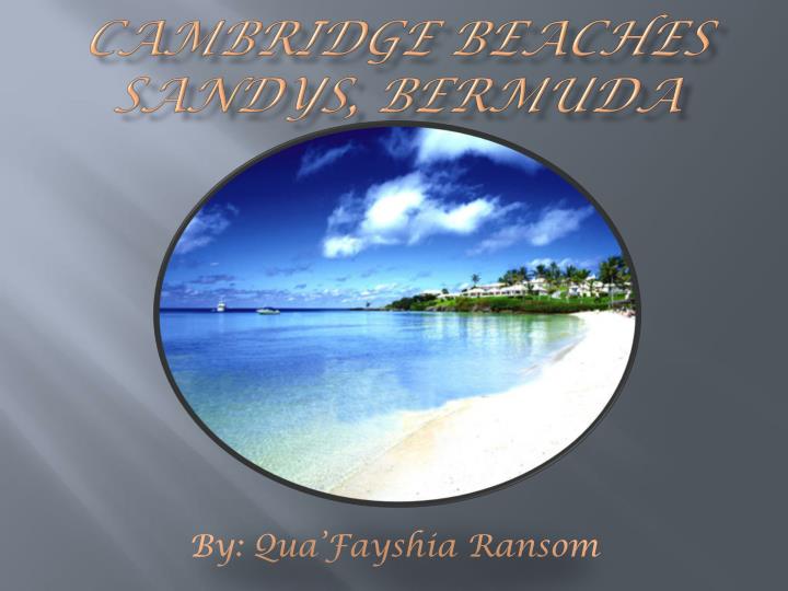 cambridge beaches sandys bermuda