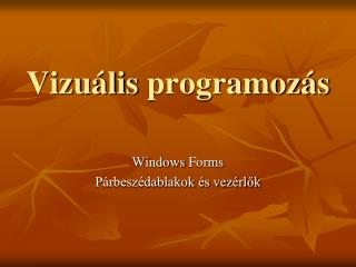 vizu lis programoz s