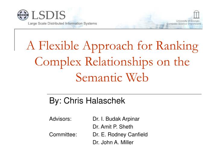 a flexible approach for ranking complex relationships on the semantic web