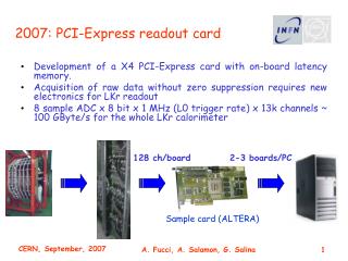 2007: PCI-Express readout card