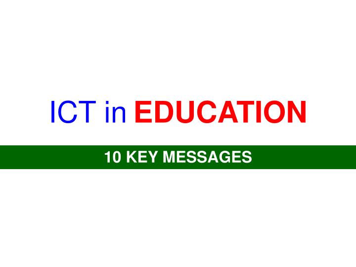 ict in education