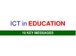 ICT in EDUCATION