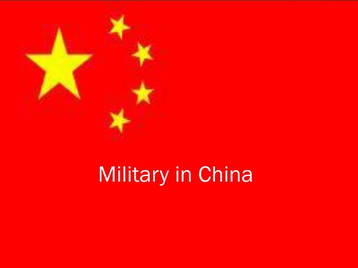 military in china