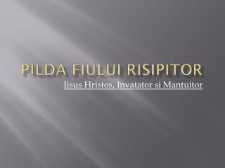 pilda fiului risipitor