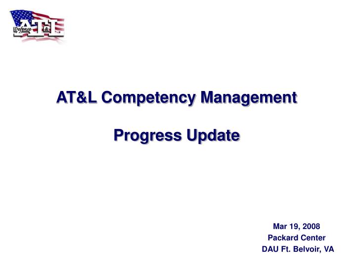 at l competency management progress update