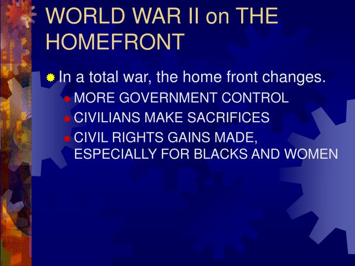 world war ii on the homefront