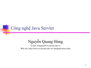 c ng ngh java servlet