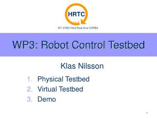 WP3: Robot Control Testbed