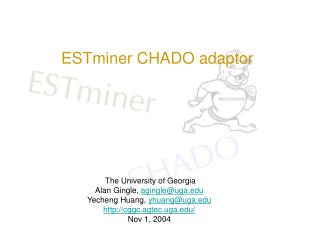 ESTminer CHADO adaptor