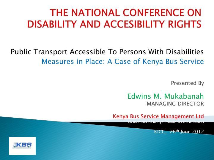 the national conference on disability and accesibility rights