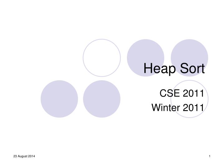 heap sort