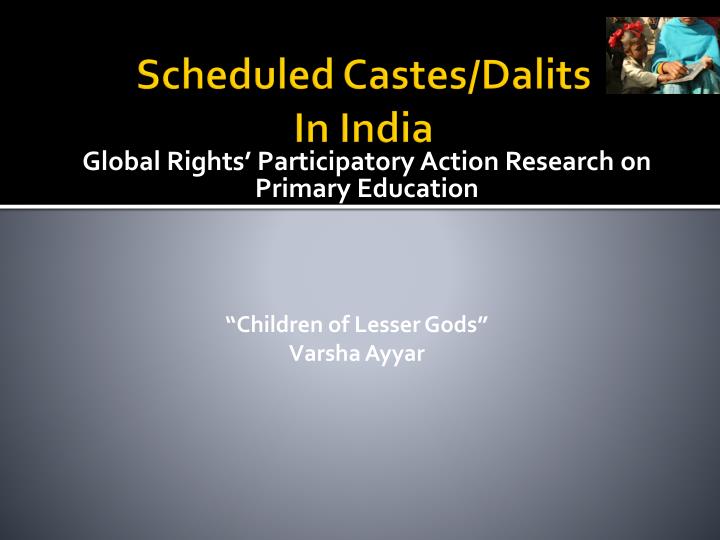 scheduled castes dalits in india