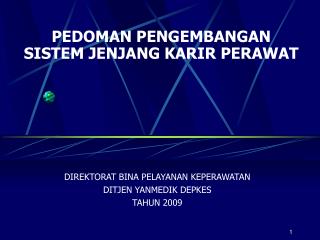 pedoman pengembangan sistem jenjang karir perawat