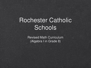 Rochester Catholic Schools