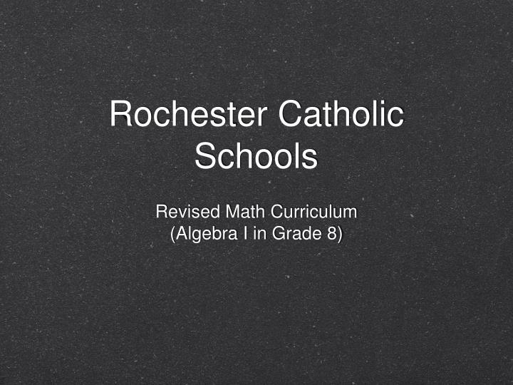 rochester catholic schools