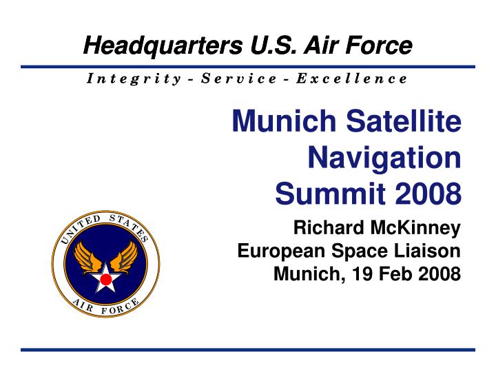 munich satellite navigation summit 2008