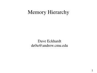 Memory Hierarchy