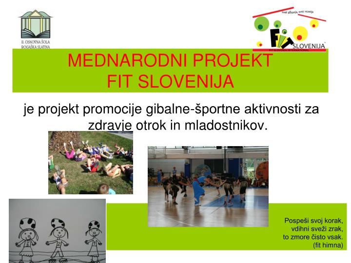 mednarodni projekt fit slovenija