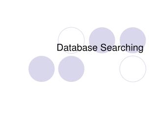 Database Searching