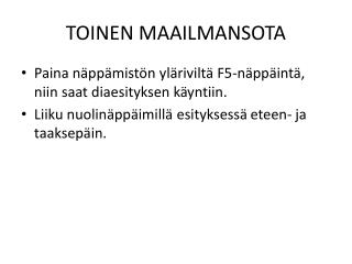 toinen maailmansota