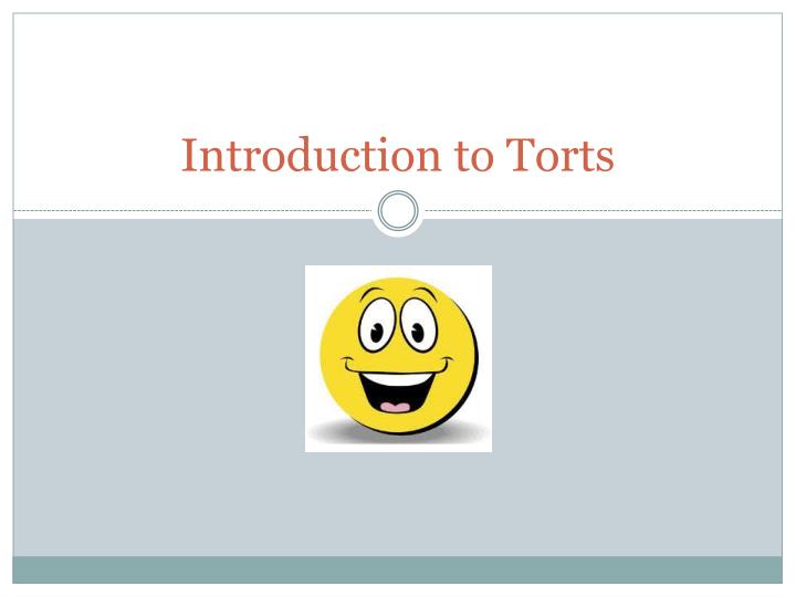 introduction to torts