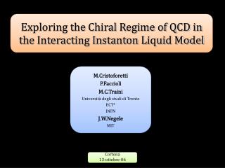 Exploring the Chiral Regime of QCD in the Interacting Instanton Liquid Model