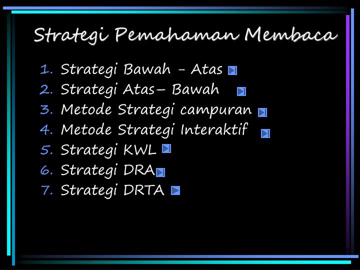 strategi pemahaman membaca